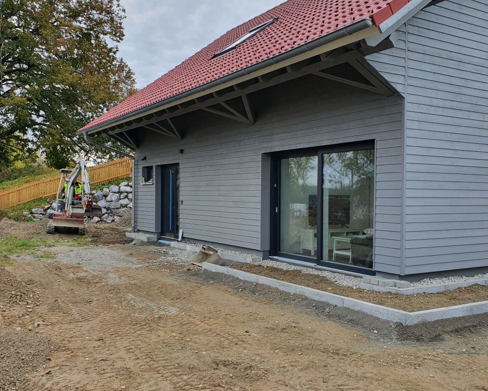 Umbau Schuppen in Einfamilienhaus